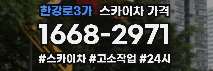 한강로3가 스카이차 가격