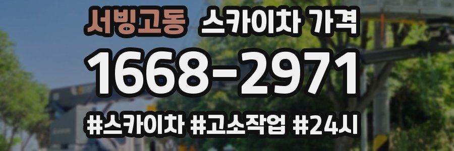 서빙고동 스카이차 가격