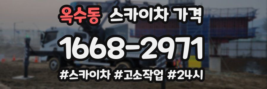 옥수동 스카이차 가격