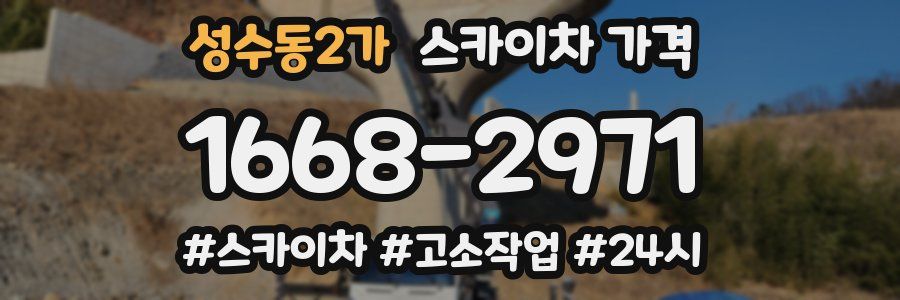 성수동2가 스카이차 가격