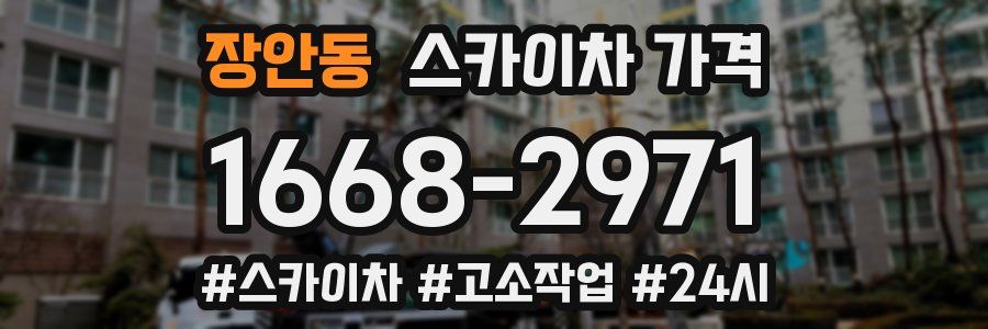 장안동 스카이차 가격