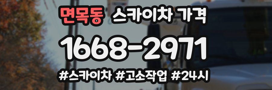 면목동 스카이차 가격