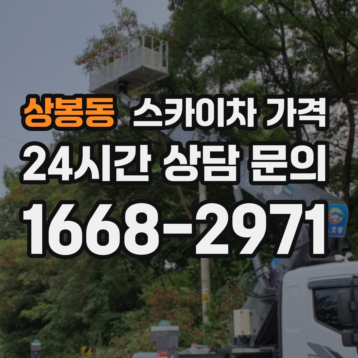 상봉동 스카이차 가격