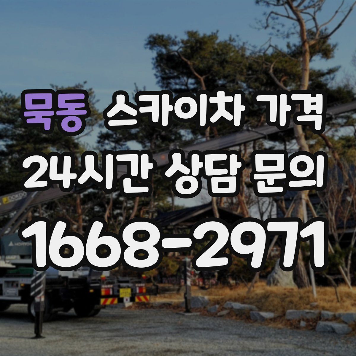 묵동 스카이차 가격