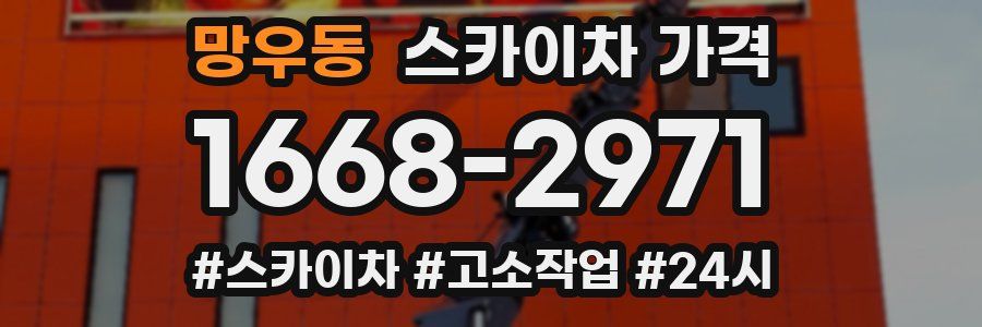 망우동 스카이차 가격