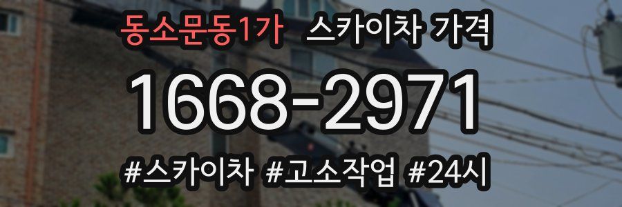 동소문동1가 스카이차 가격