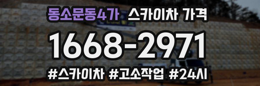 동소문동4가 스카이차 가격