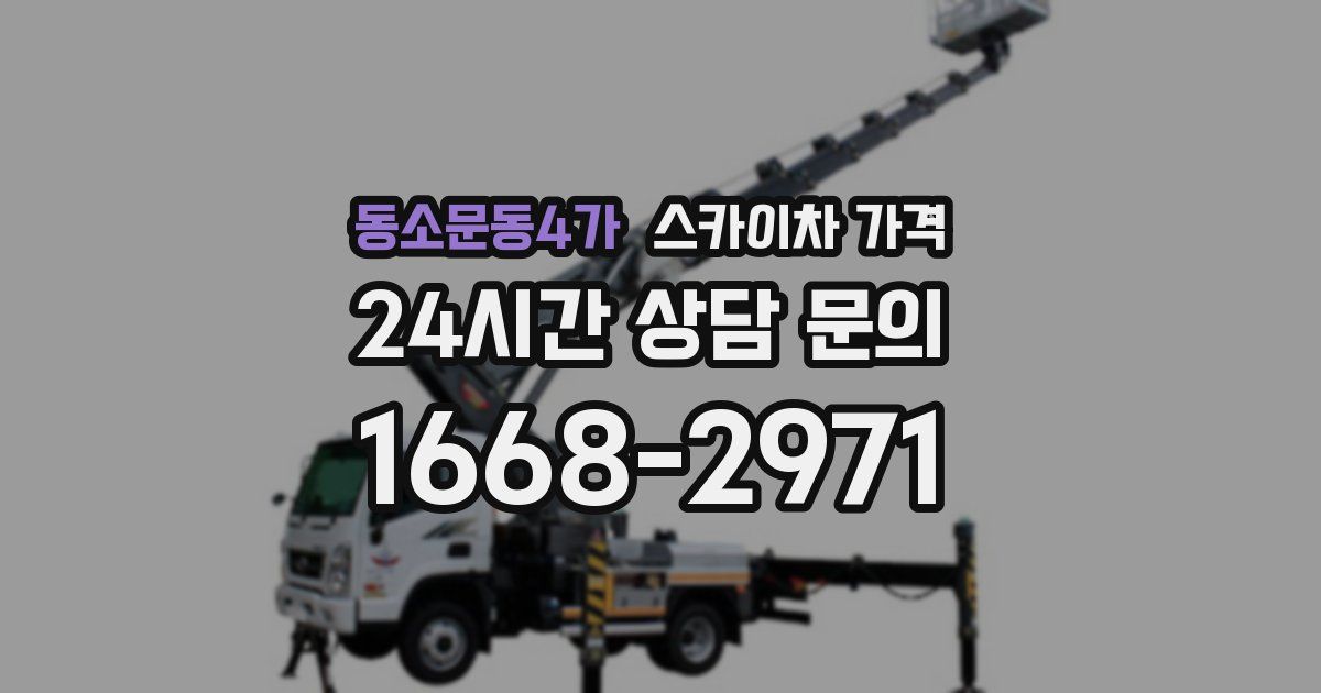 동소문동4가 스카이차 가격