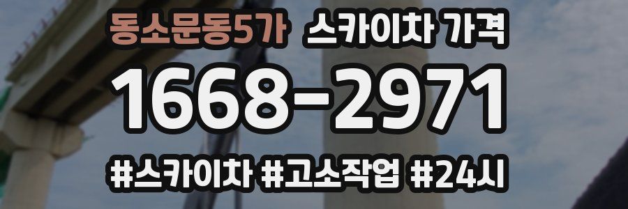 동소문동5가 스카이차 가격