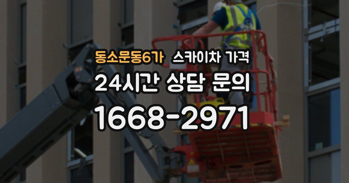 동소문동6가 스카이차 가격