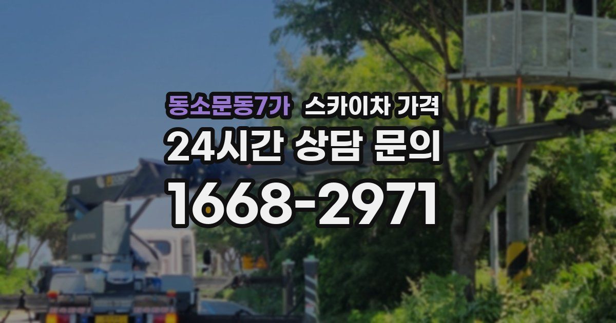 동소문동7가 스카이차 가격