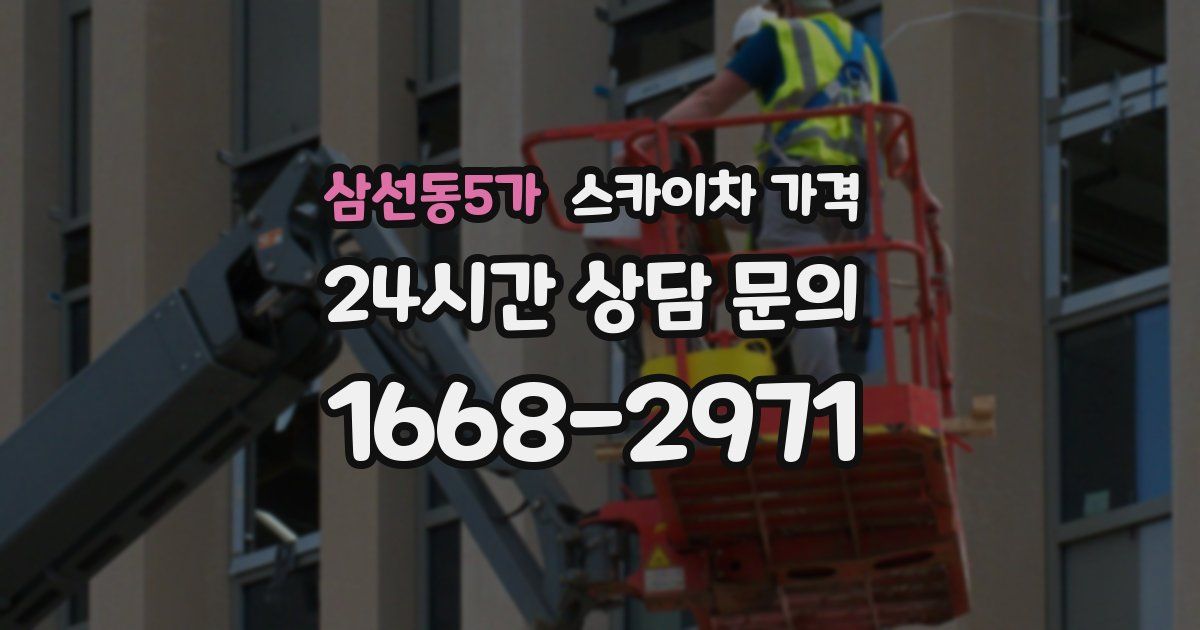 삼선동5가 스카이차 가격