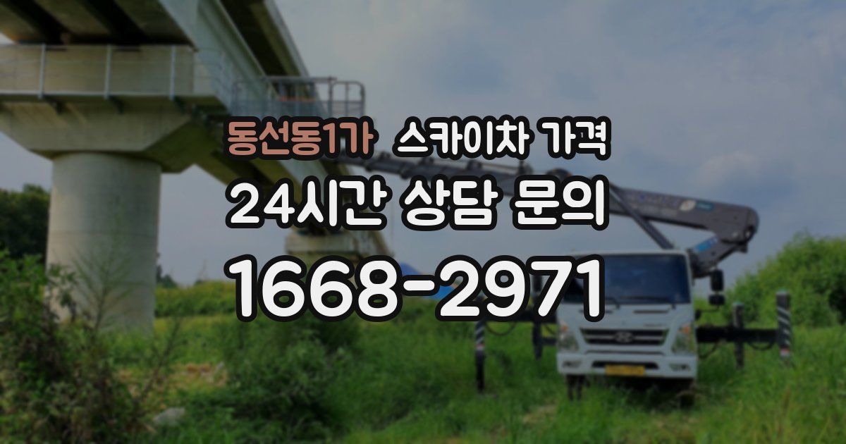 동선동1가 스카이차 가격