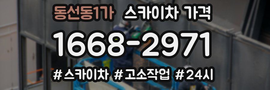 동선동1가 스카이차 가격