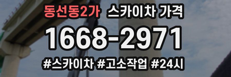 동선동2가 스카이차 가격