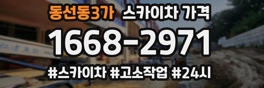동선동3가 스카이차 가격