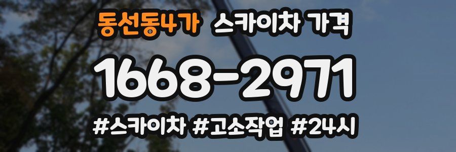 동선동4가 스카이차 가격