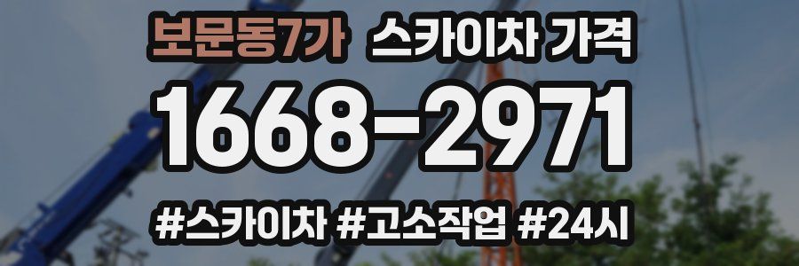 보문동7가 스카이차 가격