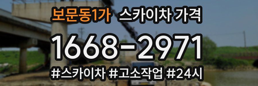 보문동1가 스카이차 가격