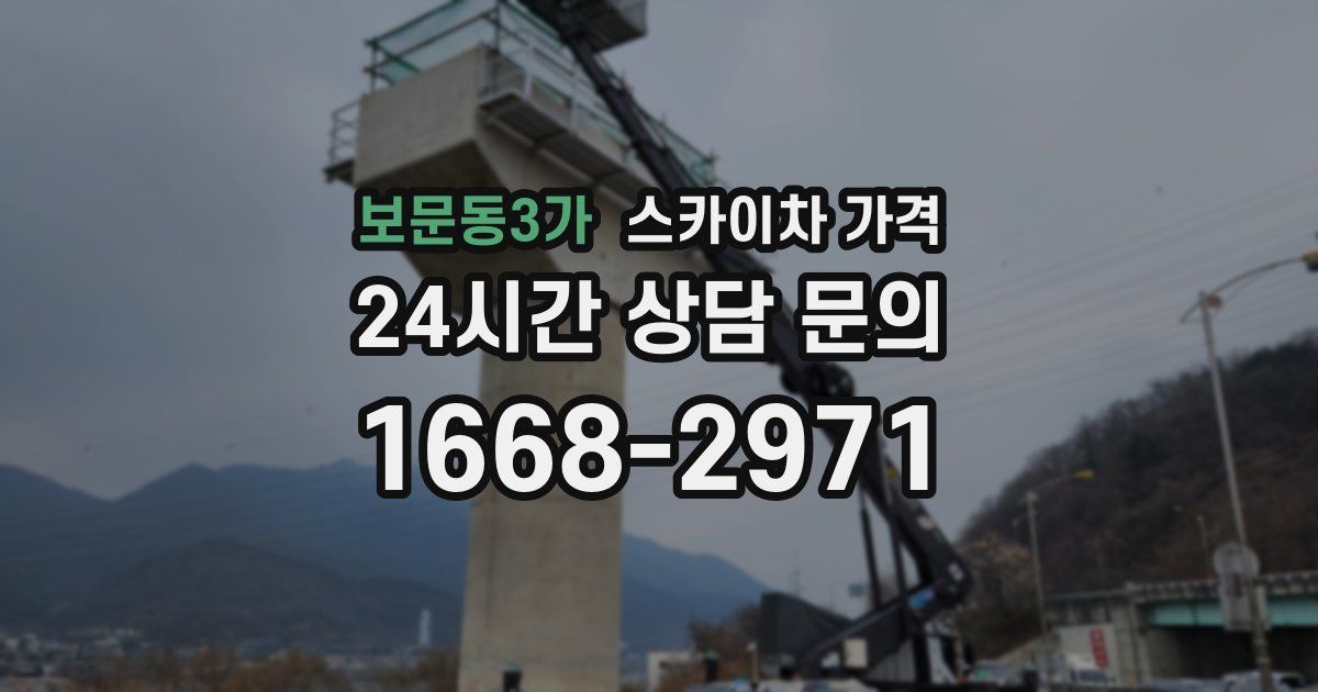 보문동3가 스카이차 가격