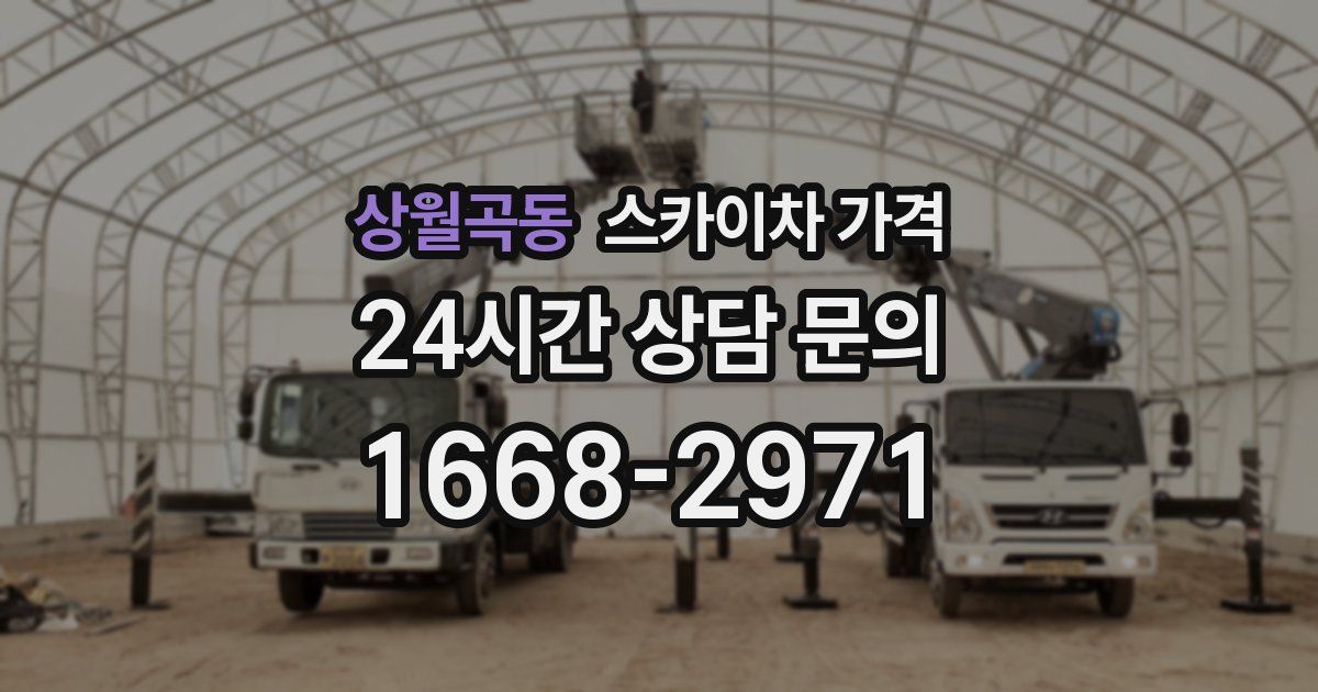 상월곡동 스카이차 가격