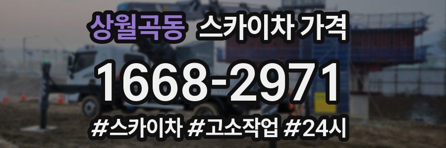 상월곡동 스카이차 가격