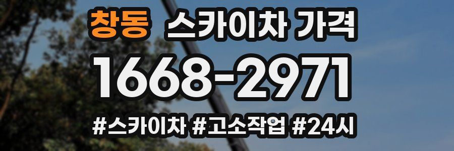 창동 스카이차 가격