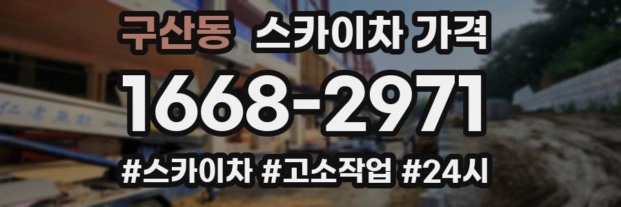구산동 스카이차 가격