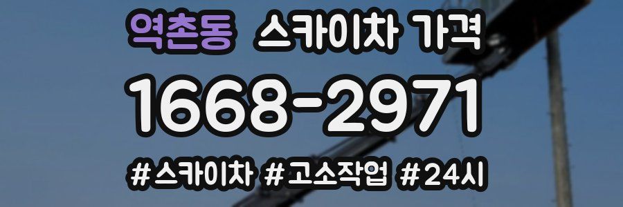 역촌동 스카이차 가격