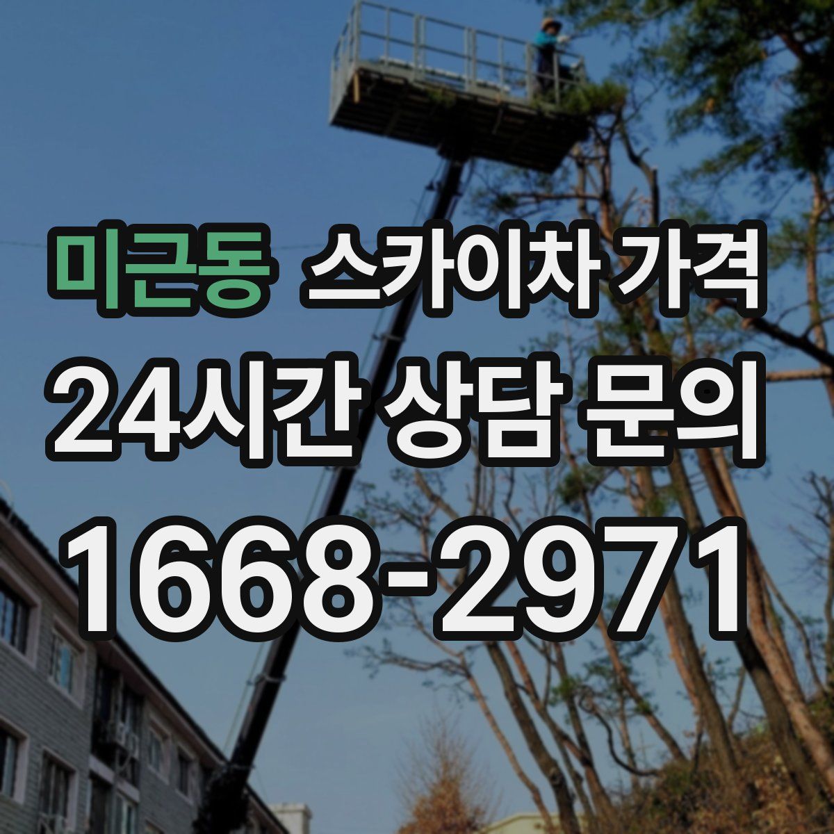 미근동 스카이차 가격