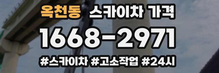 옥천동 스카이차 가격