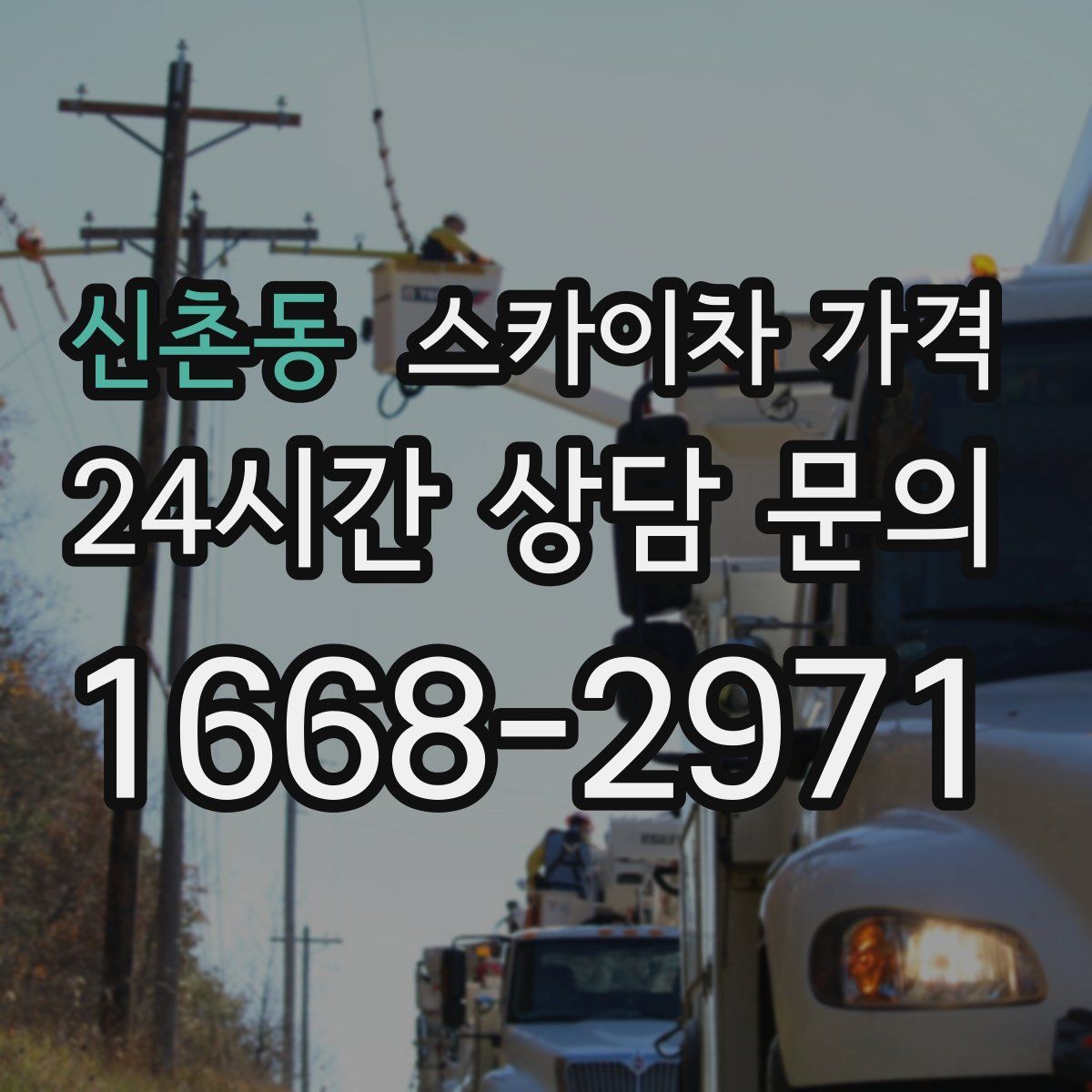 신촌동 스카이차 가격