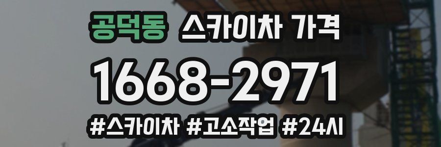 공덕동 스카이차 가격