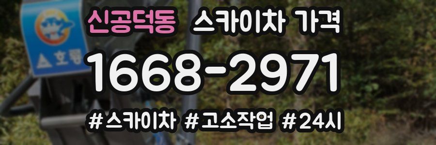 신공덕동 스카이차 가격