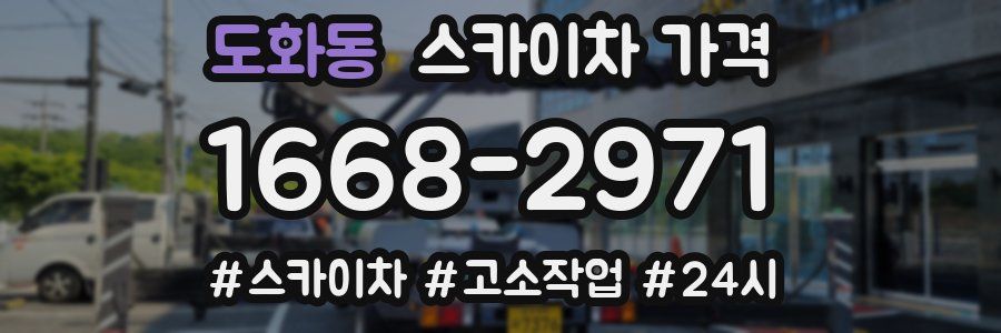 도화동 스카이차 가격