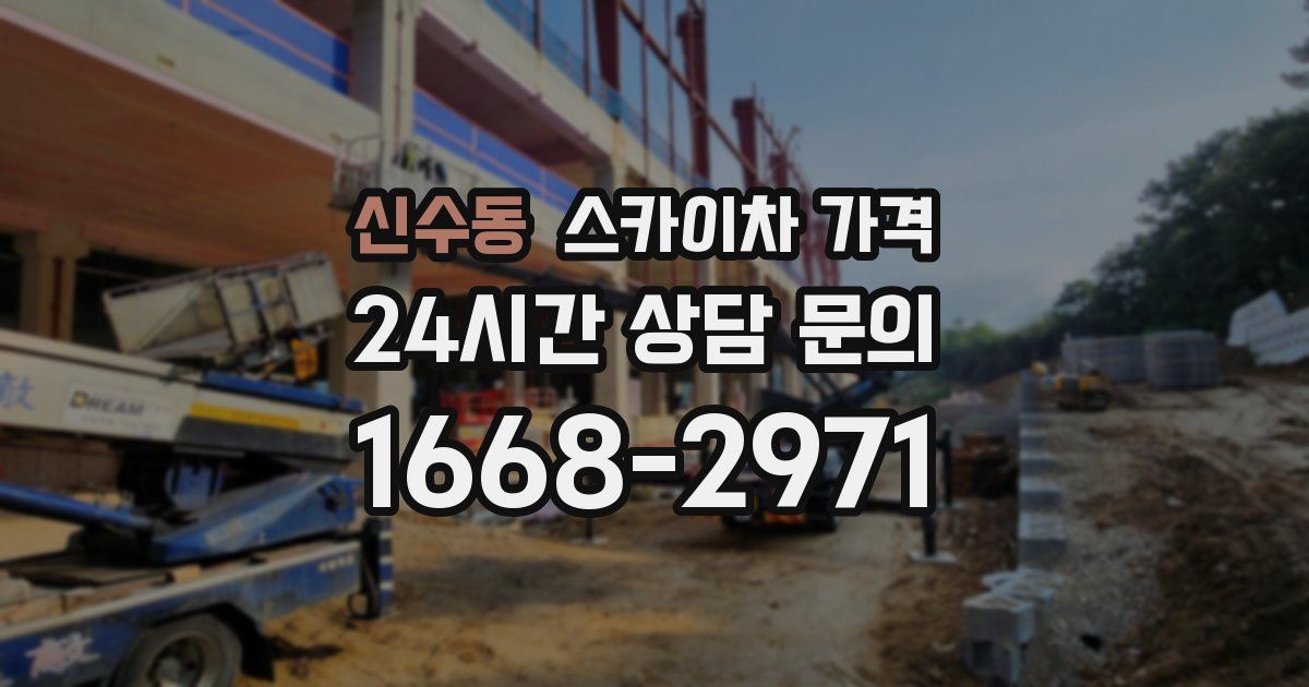 신수동 스카이차 가격