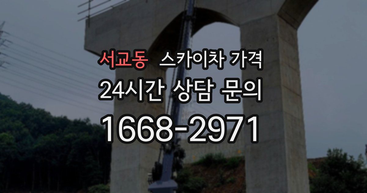 서교동 스카이차 가격