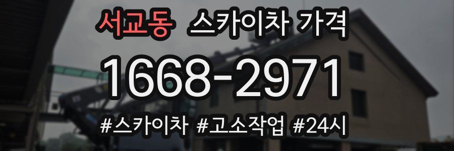 서교동 스카이차 가격