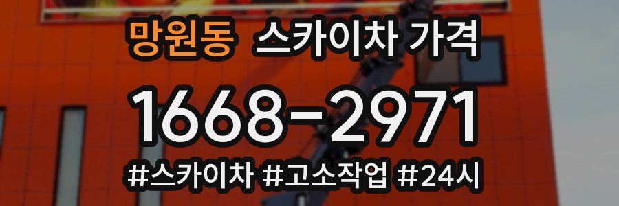 망원동 스카이차 가격