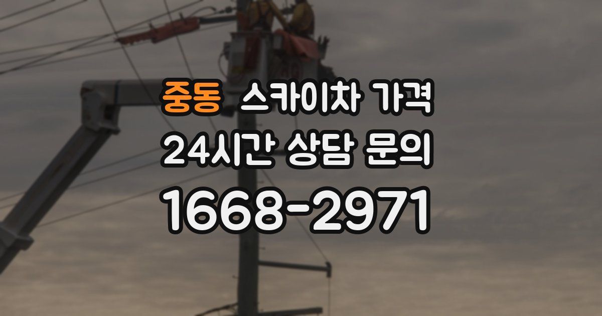 중동 스카이차 가격