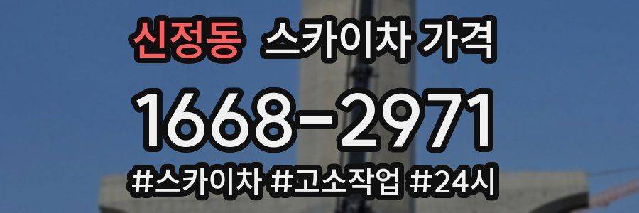 신정동 스카이차 가격
