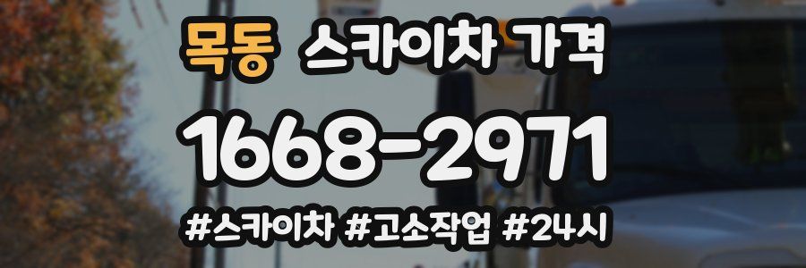 목동 스카이차 가격