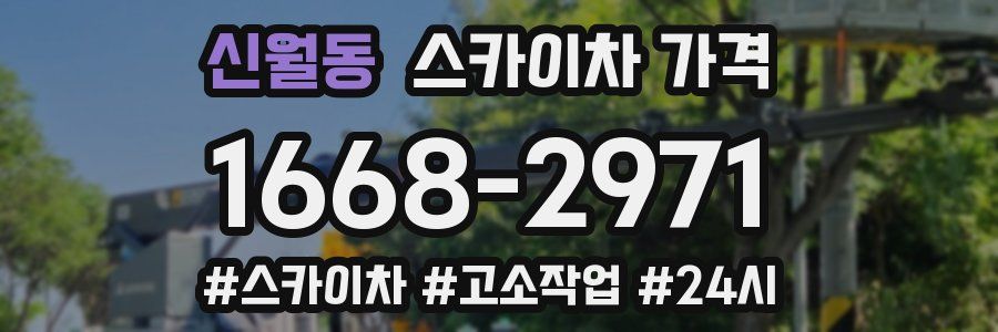 신월동 스카이차 가격