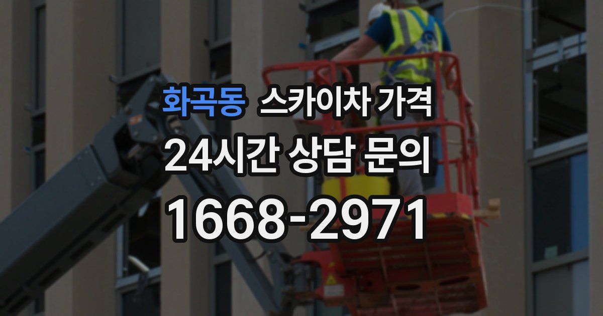 화곡동 스카이차 가격