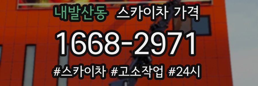 내발산동 스카이차 가격