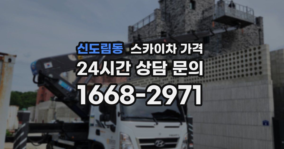 신도림동 스카이차 가격