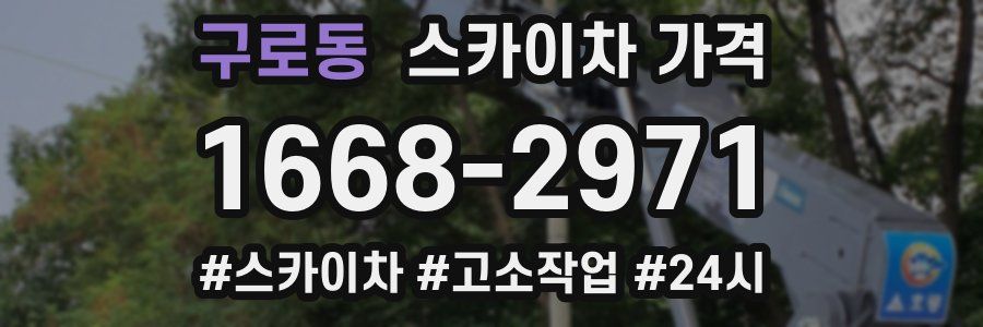 구로동 스카이차 가격