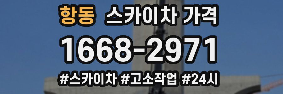 항동 스카이차 가격