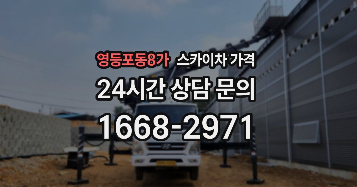 영등포동8가 스카이차 가격