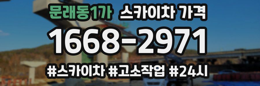 문래동1가 스카이차 가격